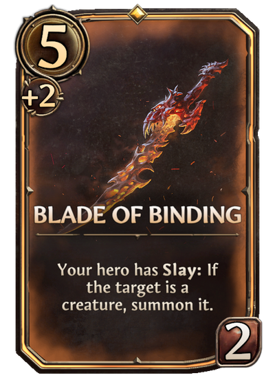 Blade Of Binding, Neutral Artifact card in Might & Magic Fates