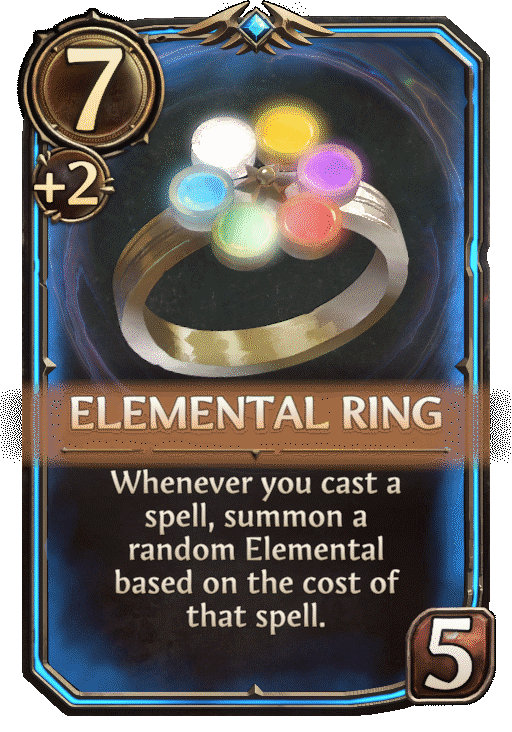 Elemental Ring, Neutral Artifact card in Might & Magic Fates