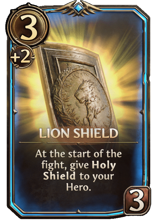 Lion Shield of Courage, Neutral Artifact card in Might & Magic Fates