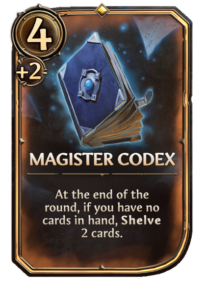 Magister Codex, Neutral Artifact card in Might & Magic Fates