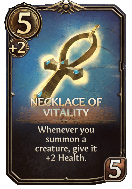 Necklace of Vitality, Neutral Artifact card in Might & Magic Fates
