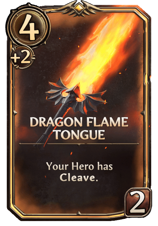 Red Dragon Flame Tongue, Neutral Artifact card in Might & Magic Fates