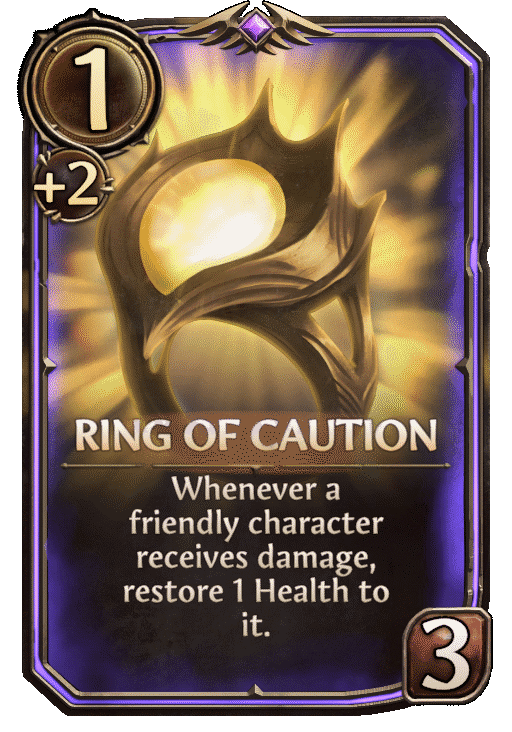 Ring of Caution, Neutral Artifact card in Might & Magic Fates