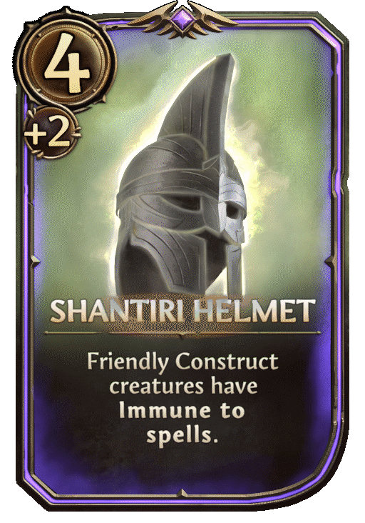 Shantiri Helmet, Neutral Artifact card in Might & Magic Fates