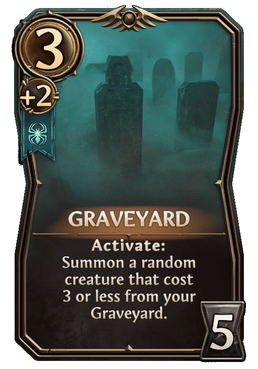 Graveyard, Necropolis Building card in Might & Magic Fates