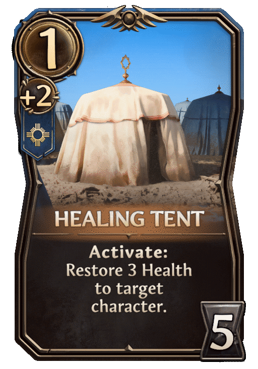 Healing Tent, Haven Building card in Might & Magic Fates