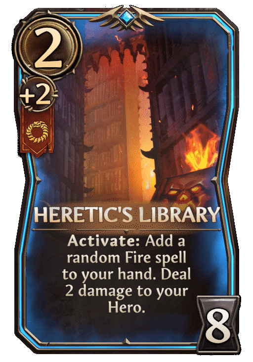 Heretic Library, Inferno Building card in Might & Magic Fates