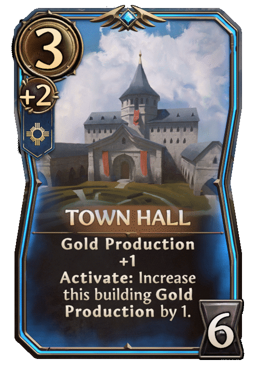 Town Hall, Haven Building card in Might & Magic Fates