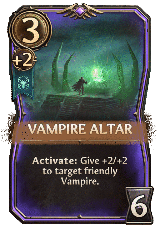 Vampire Ritual Altar, Necropolis Building card in Might & Magic Fates