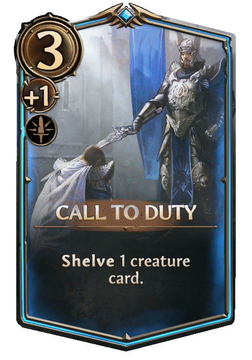 Call to Duty, Neutral Spell card in Might & Magic Fates