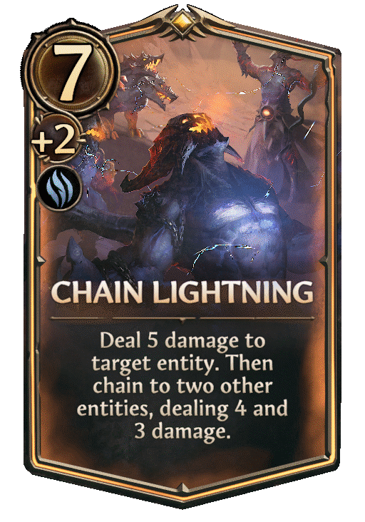 Chain Lightning, Academy Spell card in Might & Magic Fates