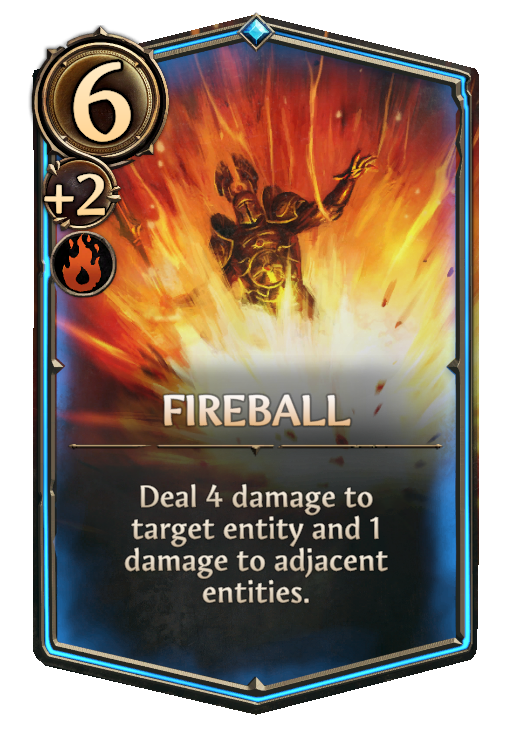Fireball, Inferno Spell card in Might & Magic Fates