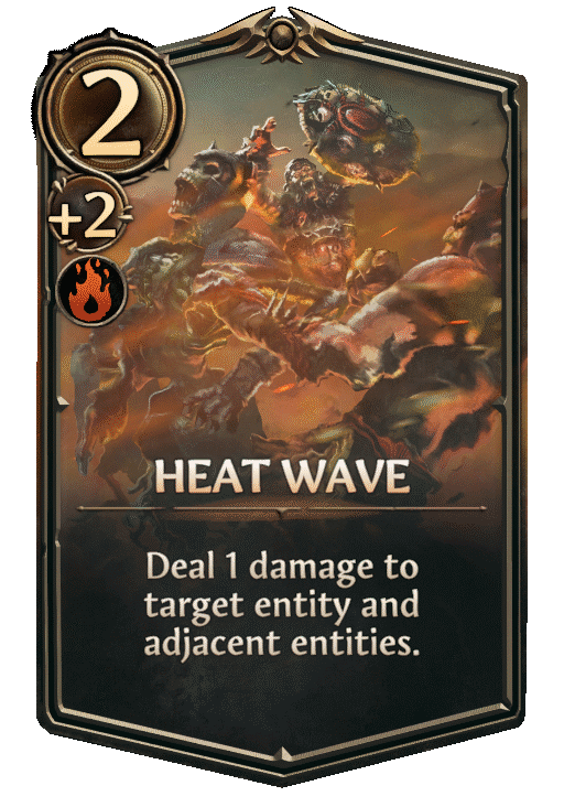 Heatwave, Inferno Spell card in Might & Magic Fates