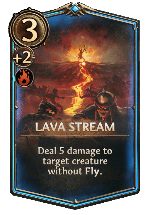 Lava Stream, Inferno Spell card in Might & Magic Fates