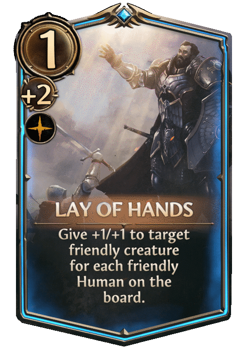 Lay of Hands, Haven Spell card in Might & Magic Fates