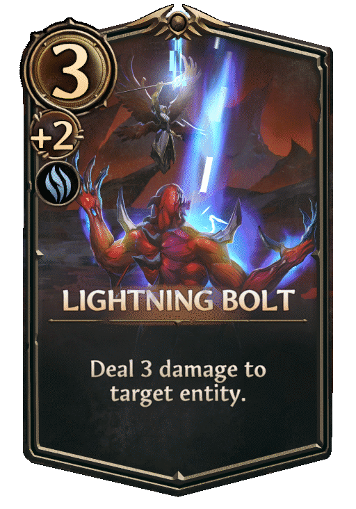 Lightning Bolt, Academy Spell card in Might & Magic Fates