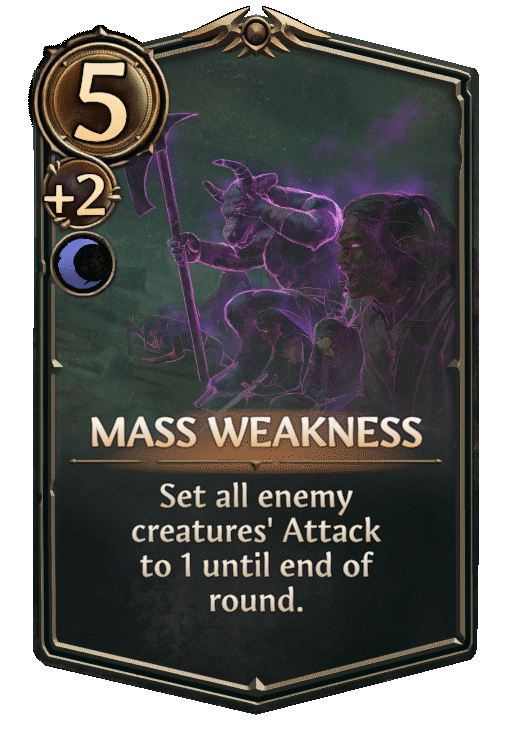 Mass Weakness, Necropolis Spell card in Might & Magic Fates