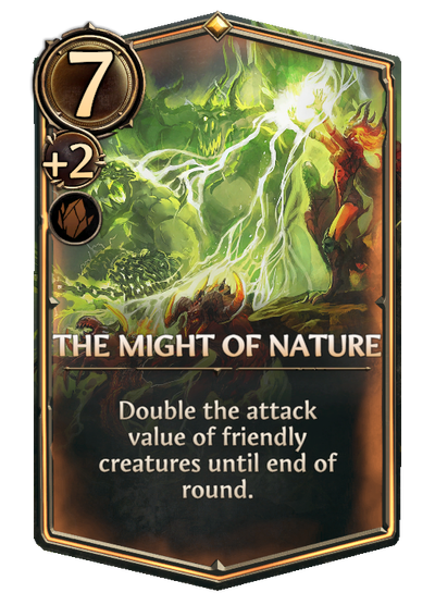 The Might of Nature, Stronghold Spell card in Might & Magic Fates