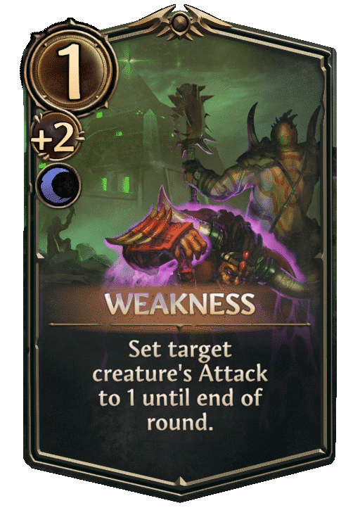 Weakness, Necropolis Spell card in Might & Magic Fates