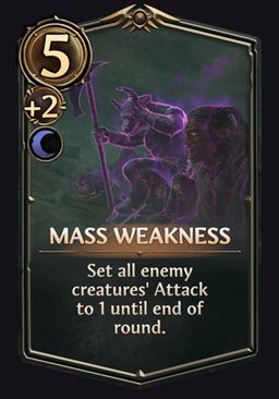 Mass Weakness - Necropolis Spell