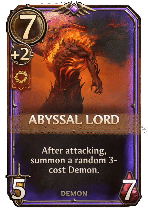 Abyssal Lord, Inferno Unit card in Might & Magic Fates
