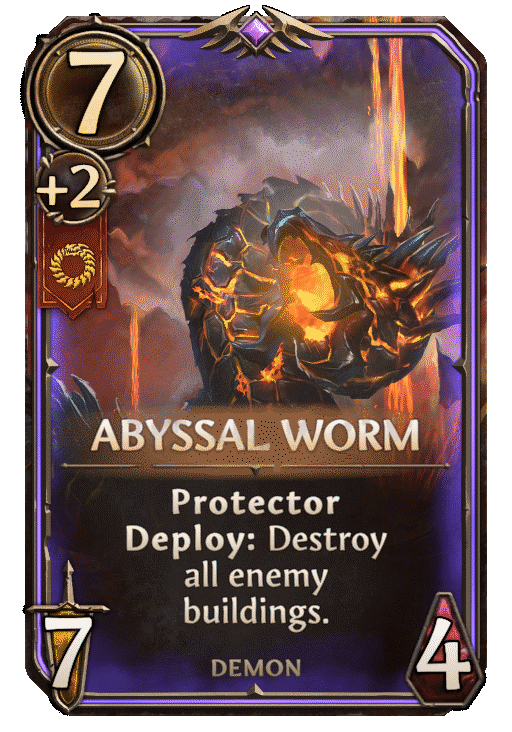Abyssal Worm, Inferno Unit card in Might & Magic Fates