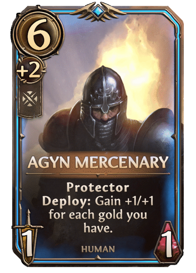 Agyn Mercenary, Neutral Unit card in Might & Magic Fates