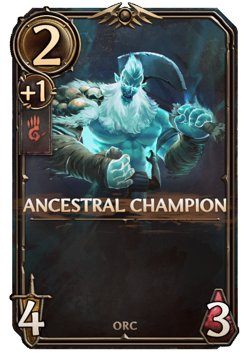 Ancestral Champion, Stronghold Unit card in Might & Magic Fates