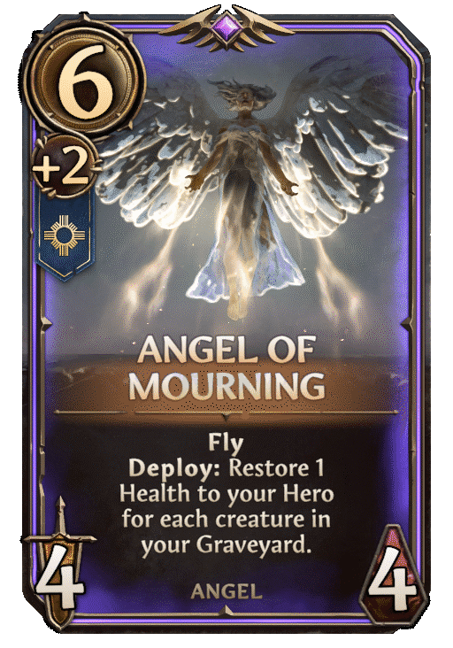 Angel of Mourning, Haven Unit card in Might & Magic Fates