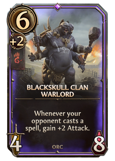 Black Skull Clan Warlord, Stronghold Unit card in Might & Magic Fates