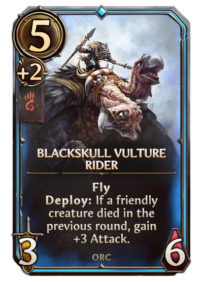 Black Skull Vulture Rider, Stronghold Unit card in Might & Magic Fates
