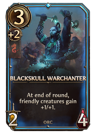Black Skull Warchanter, Stronghold Unit card in Might & Magic Fates