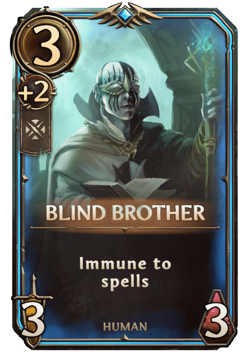 Blind Brother, Neutral Unit card in Might & Magic Fates