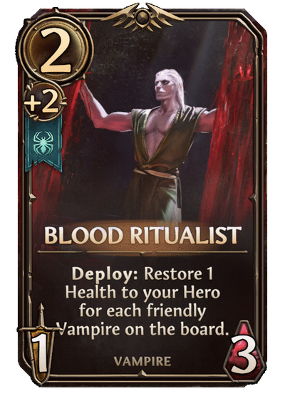 Blood Ritualist, Necropolis Unit card in Might & Magic Fates