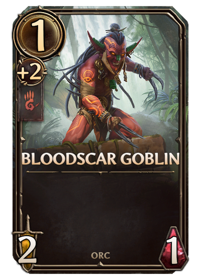 Bloodscar Goblin, Stronghold Unit card in Might & Magic Fates