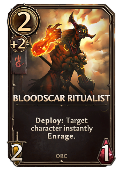 Bloodscar Ritualist, Stronghold Unit card in Might & Magic Fates