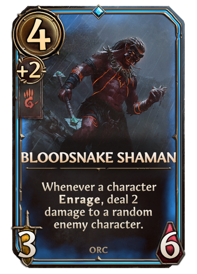 Bloodsnake Shaman, Stronghold Unit card in Might & Magic Fates