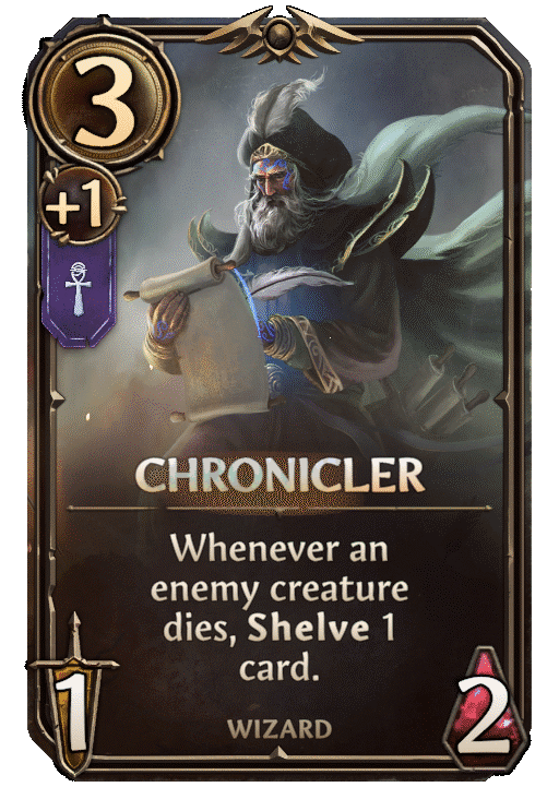 Chronicler, Academy Unit card in Might & Magic Fates