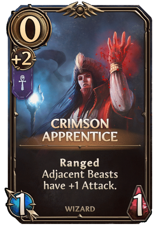 Crimson Apprentice, Academy Unit card in Might & Magic Fates