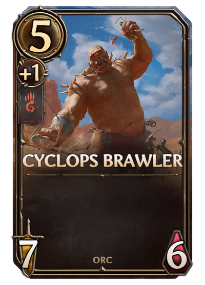 Cyclops Brawler, Stronghold Unit card in Might & Magic Fates