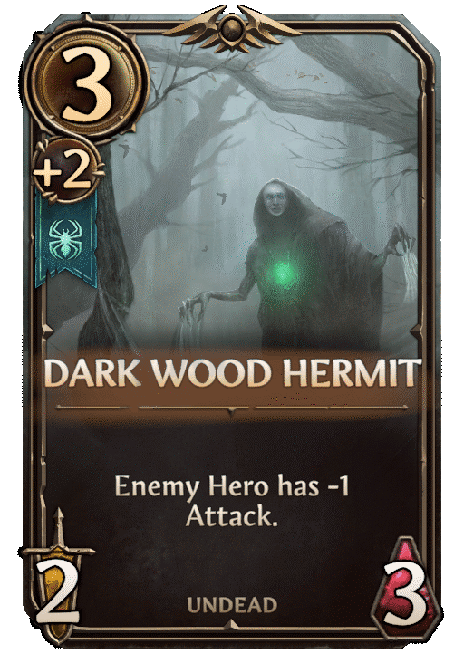 Dark Wood Hermit, Necropolis Unit card in Might & Magic Fates