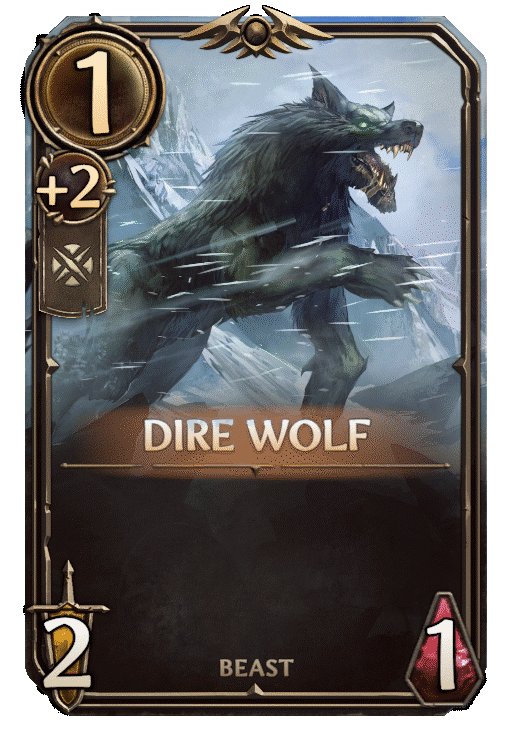 Dire Wolf, Neutral Unit card in Might & Magic Fates