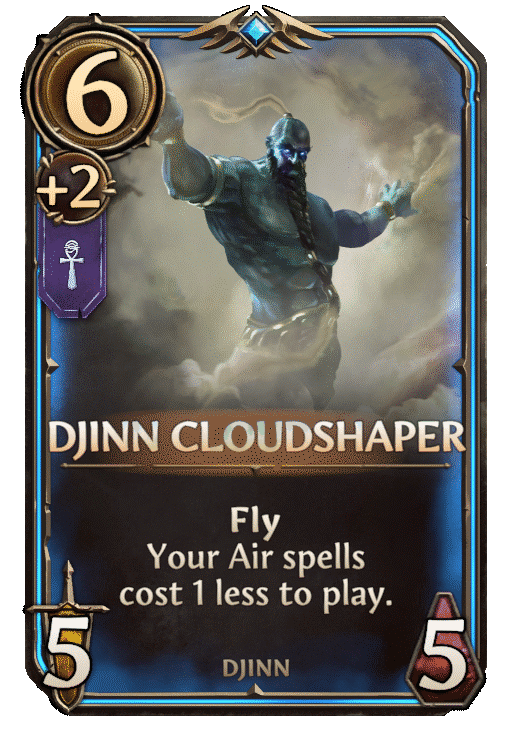 Djinn Cloudshaper, Academy Unit card in Might & Magic Fates