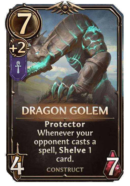 Dragon Golem, Academy Unit card in Might & Magic Fates