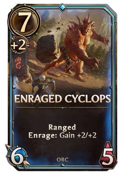 Enraged Cyclops, Stronghold Unit card in Might & Magic Fates