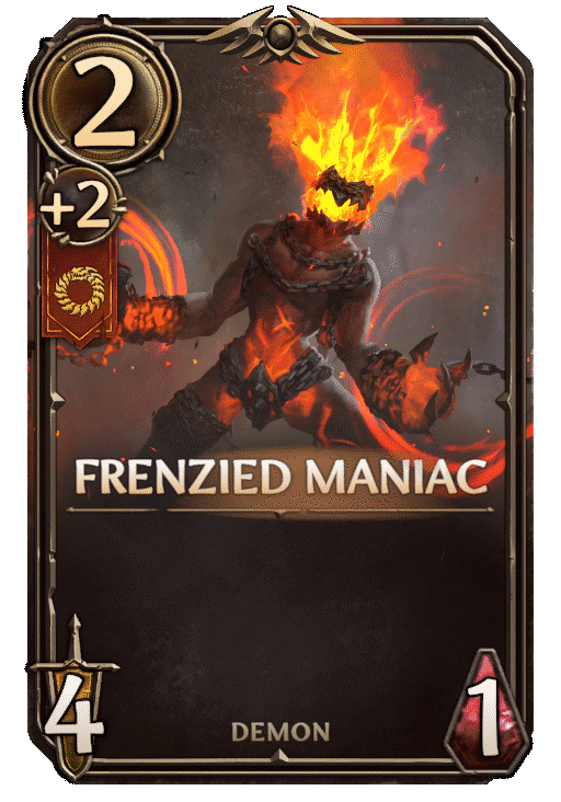 Frenzied Maniac, Inferno Unit card in Might & Magic Fates