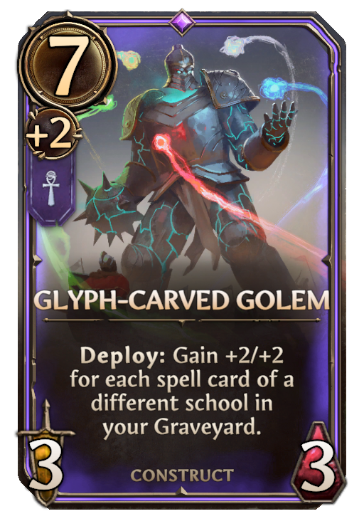 Glyph-Carved Golem, Academy Unit card in Might & Magic Fates