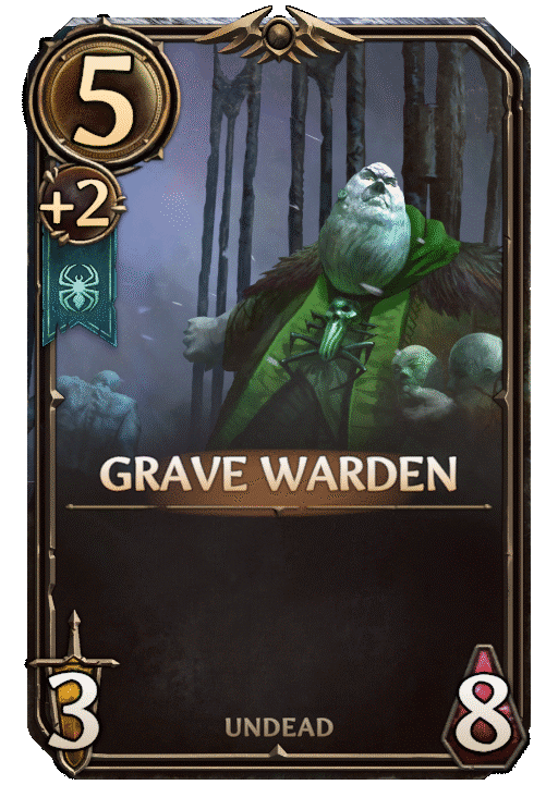 Grave Warden, Necropolis Unit card in Might & Magic Fates