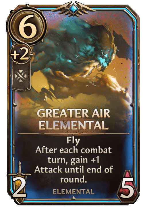Greater Air Elemental, Neutral Unit card in Might & Magic Fates