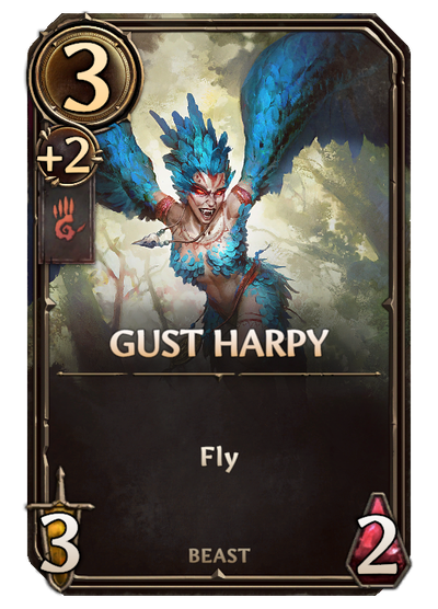 Gust Harpy, Stronghold Unit card in Might & Magic Fates